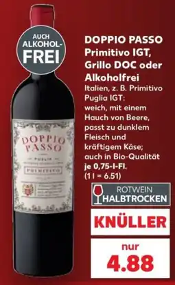 Kaufland DOPPIO PASSO Primitivo IGT Angebot