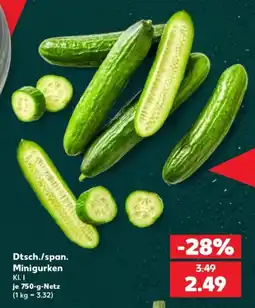 Kaufland Dtsch./span. Minigurken Angebot