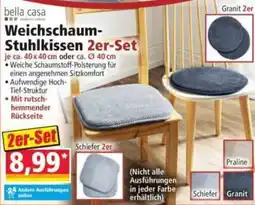 Norma bella casa Weichschaum-Stuhlkissen Angebot