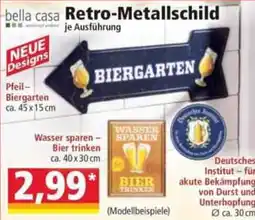 Norma bella casa Retro-Metallschild Angebot