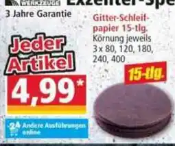 Norma Gitter-Schleifpapier Angebot