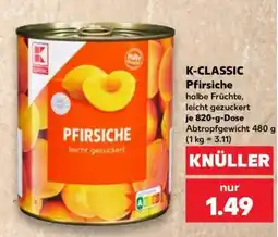 Kaufland K-CLASSIC Pfirsiche Angebot
