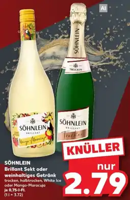 Kaufland SÖHNLEIN Brillant Sekt oder weinhaltiges Getränk Angebot