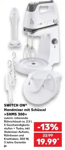 Kaufland SWITCH ON® Handmixer mit Schüssel »SHMS 300« Angebot