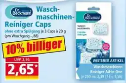 Norma Dr. Beckmann Waschmaschinen-Reiniger Caps Angebot