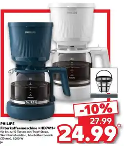 Kaufland PHILIPS Filterkaffeemaschine »HD7411« Angebot