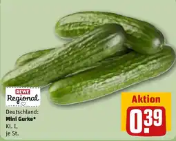 Sonderpreis Baumarkt REWE Regional Mini Gurke* Angebot