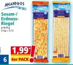 Norma MEANDROS Sesam-/Erdnuss-Riegel Angebot