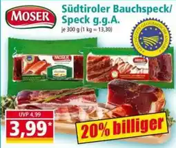 Norma MOSER Südtiroler Bauchspeck/Speck g.g.A. Angebot