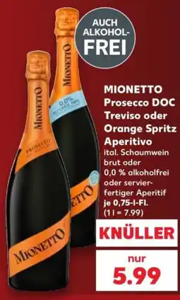 Kaufland MIONETTO Prosecco DOC Angebot