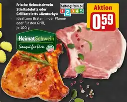Sonderpreis Baumarkt HeimatSchwein Stielkoteletts oder Grillkoteletts »Kentucky« Angebot