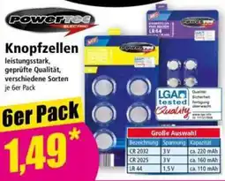 Norma Knopfzellen Powertec Electric Angebot