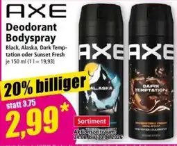 Norma AXE Deodorant Bodyspray Angebot