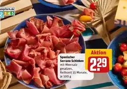 Sonderpreis Baumarkt Spanischer Serrano Schinken Angebot