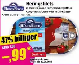 Norma RügenFisch Heringsfilets Angebot