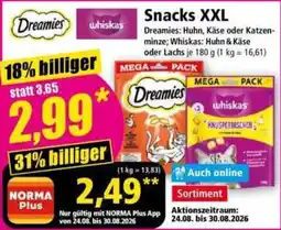 Norma Dreamies Snacks XXL Angebot