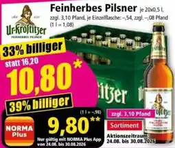 Norma Ur-Kroftiger Feinherbes Pilsner Angebot