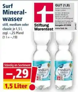 Norma Surf Mineralwasser medium Angebot