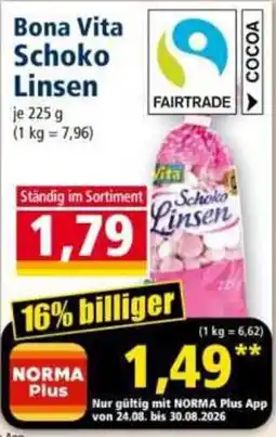 Norma Bona Vita Schoko Linsen Angebot