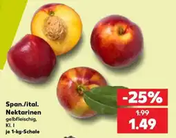 Kaufland Span./ital. Nektarinen gelbfleischig, Kl. I Angebot