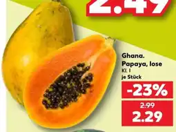 Kaufland Ghana. Papaya, lose Angebot
