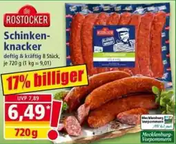Norma die ROSTOCKER Schinkenknacker Angebot