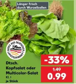 Kaufland Dtsch. Kopfsalat oder Multicolor-Salat Angebot