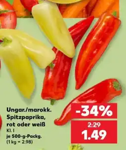 Kaufland Ungar./marokk. Spitzpaprika Angebot