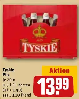 Sonderpreis Baumarkt Tyskie Pils Angebot