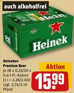 Sonderpreis Baumarkt Heineken Premium Beer Angebot