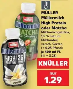 Kaufland Müller Müllermilch High Protein oder Matcha Angebot