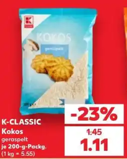 Kaufland K-CLASSIC Kokos geraspelt Angebot