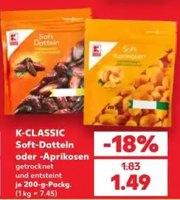 Kaufland K-CLASSIC Soft-Datteln oder -Aprikosen Angebot