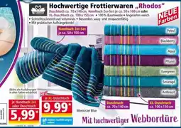 Norma Hochwertige Frottierwaren "Rhodos" Angebot