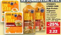 Kaufland STEINER'S LOW CARB High-Protein-Teigwaren Angebot