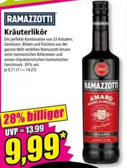 Norma RAMAZZOTTI Kräuterlikör Angebot