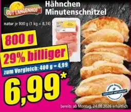 Norma GUT LANGENHOF Hähnchen Minutenschnitzel Angebot