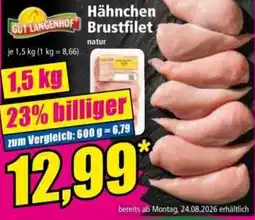 Norma GUT LANGENHOF Hähnchen Brustfilet natur Angebot