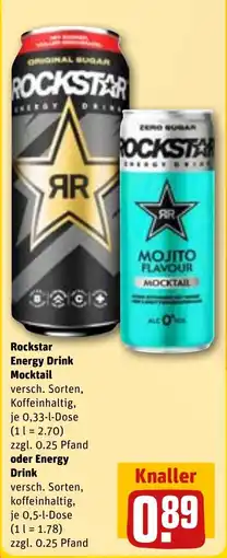 Sonderpreis Baumarkt Rockstar Energy Drink Mocktail Angebot