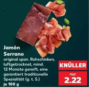 Kaufland Jamón Serrano Angebot