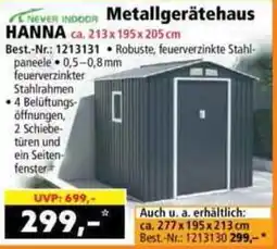 Norma Metallgerätehaus HANNA Angebot