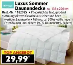 Norma Luxus Sommer Daunendecke Angebot