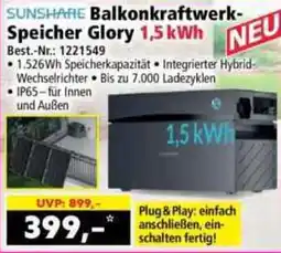 Norma SUNSHARE Balkonkraftwerk-Speicher Glory 1,5 kWh Angebot