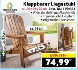 Norma Klappbarer Liegestuhl Angebot