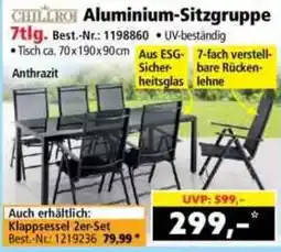 Norma CHILLROI Aluminium-Sitzgruppe Angebot