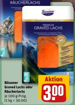 Sonderpreis Baumarkt Büsumer Graved Lachs oder Räucherlachs Angebot