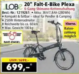 Norma LOBE 20" Falt-E-Bike Plexa Angebot