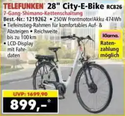 Norma TELEFUNKEN 28" City-E-Bike RC826 Angebot