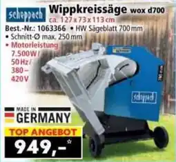 Norma Wippkreissäge wox d700 Angebot