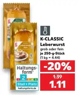 Kaufland K-CLASSIC Leberwurst Angebot